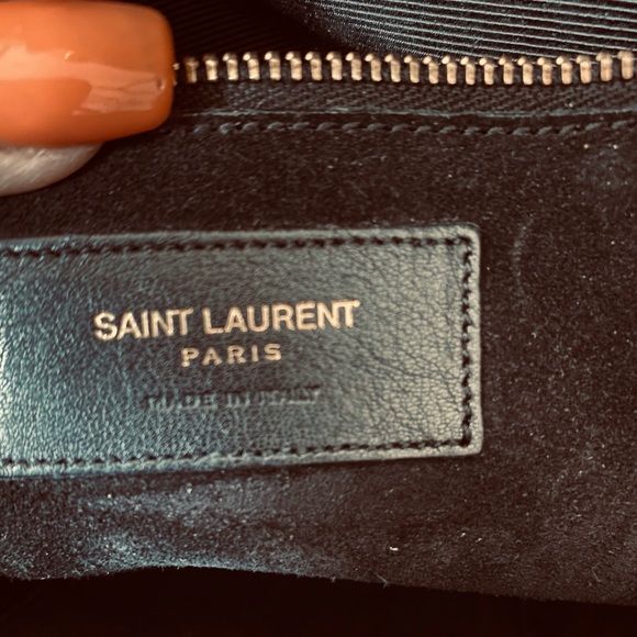 SAINT LAURENT ELEGANT BLACK Suede Layers of Fringes lined Beautifully with Gold - Picture 5 of 16